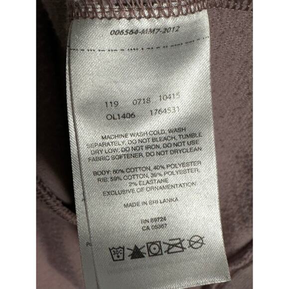 Mountain‎ Hardwear Sz S Lavender Pullover Hoodie Sweatshirt Cropped thumbholes - Picture 5 of 10